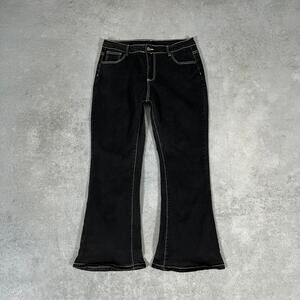 Bootcut High Rise Jeans Black Flare Womens Size: 1XL (32)